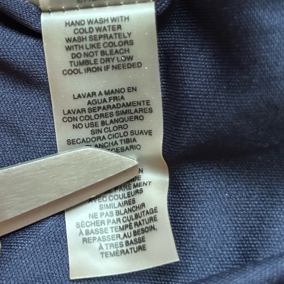 Guess Navy Blue and White Striped Criss-Cross Back Mini Bodycon Dress Size 2 - Picture 7 of 7